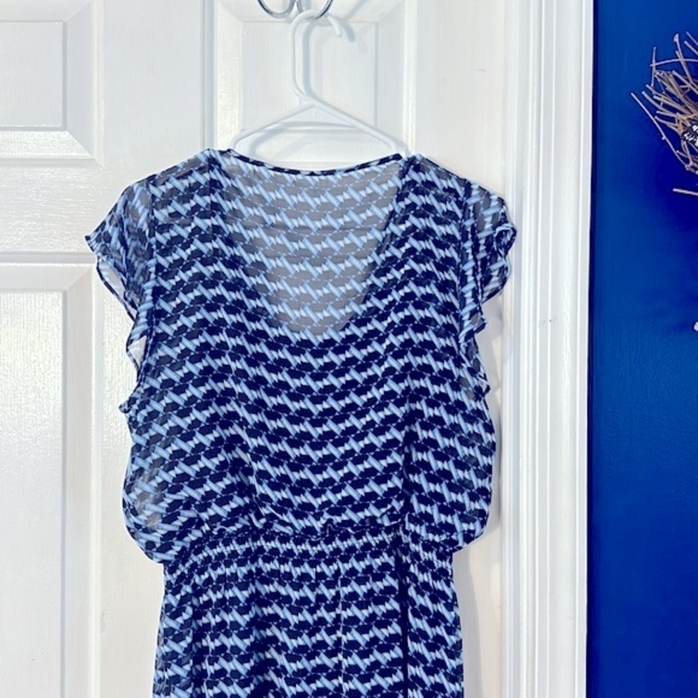 Women’s London Times Short Sleeve Sheer Round Neck Maxi Dress Size 6 - Picture 7 of 10